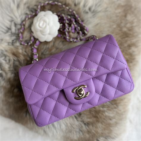 sac chanel violet|chanel mini purses.